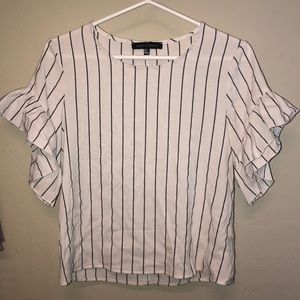 Striped Ruffle Shirt